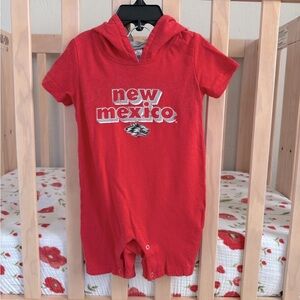 New Mexico Baby Hooded Romper